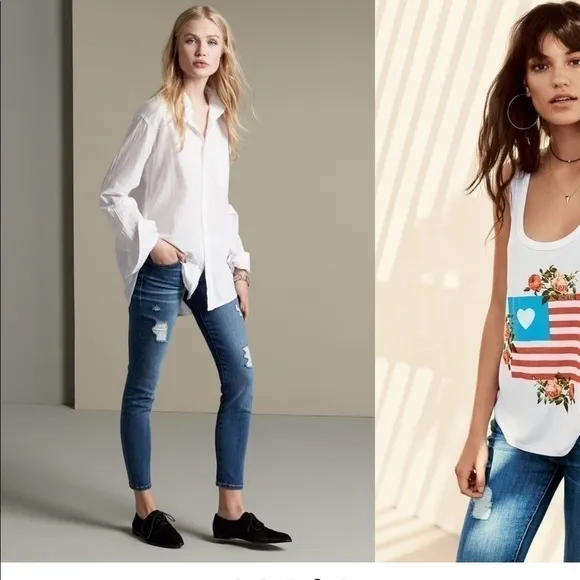 Current/Elliott The Stiletto Skinny Jeans in Niagara Destroy