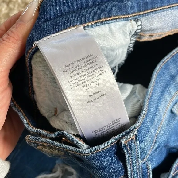 Current/Elliott The Stiletto Skinny Jeans in Niagara Destroy