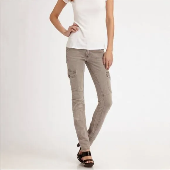Current/Elliott Womens jeans the skinny cargo white size 23