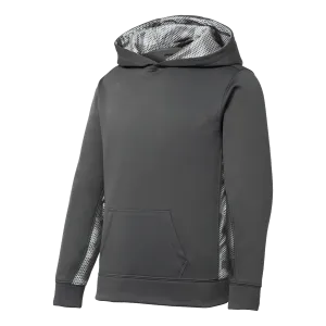 CY1815  Youth CamoHex Fleece Hoodie