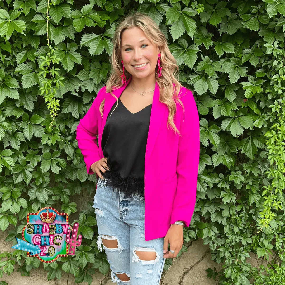 Daphne's  Blazer - Magenta