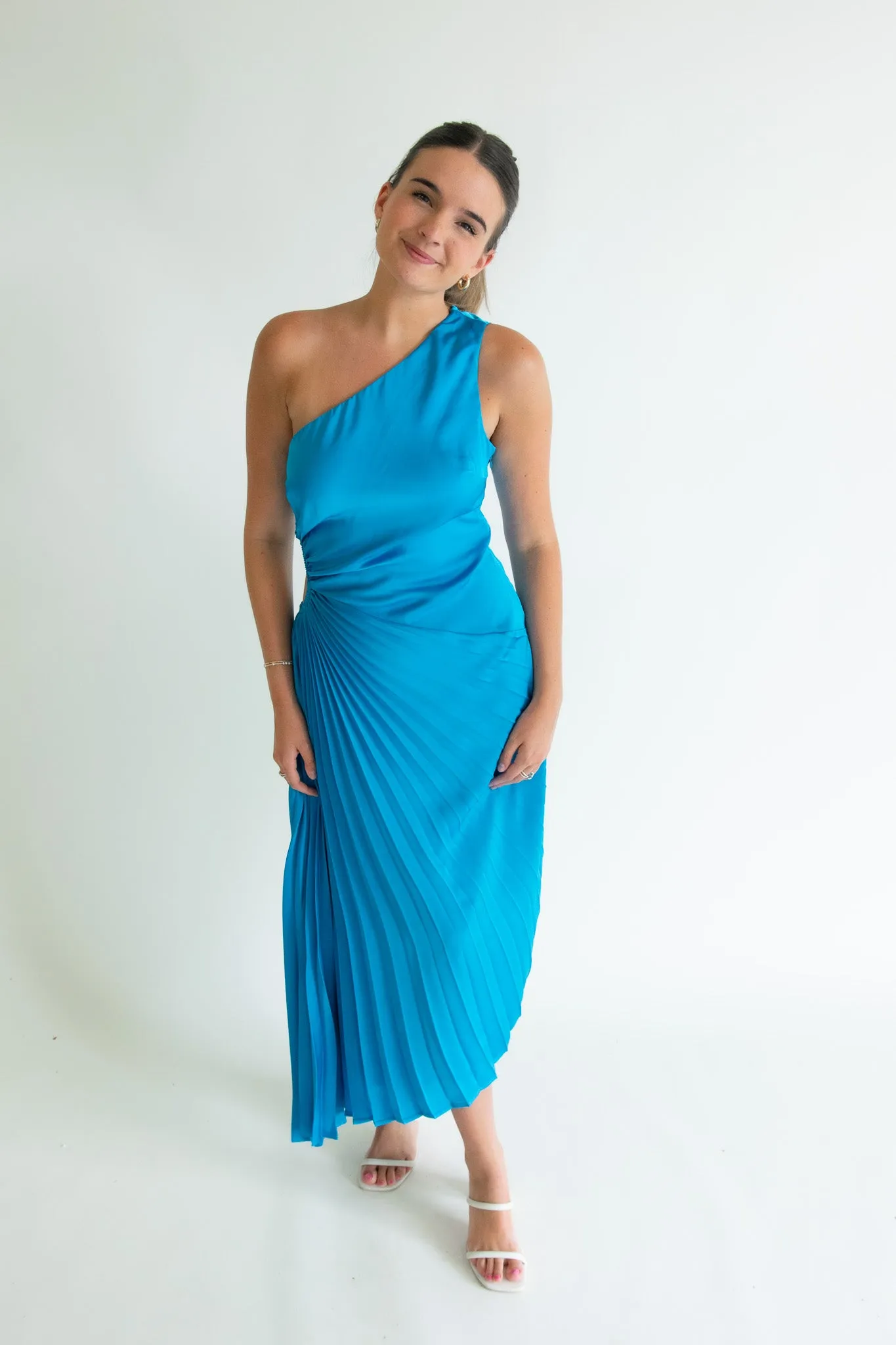 Davie Pleated Maxi Dress
