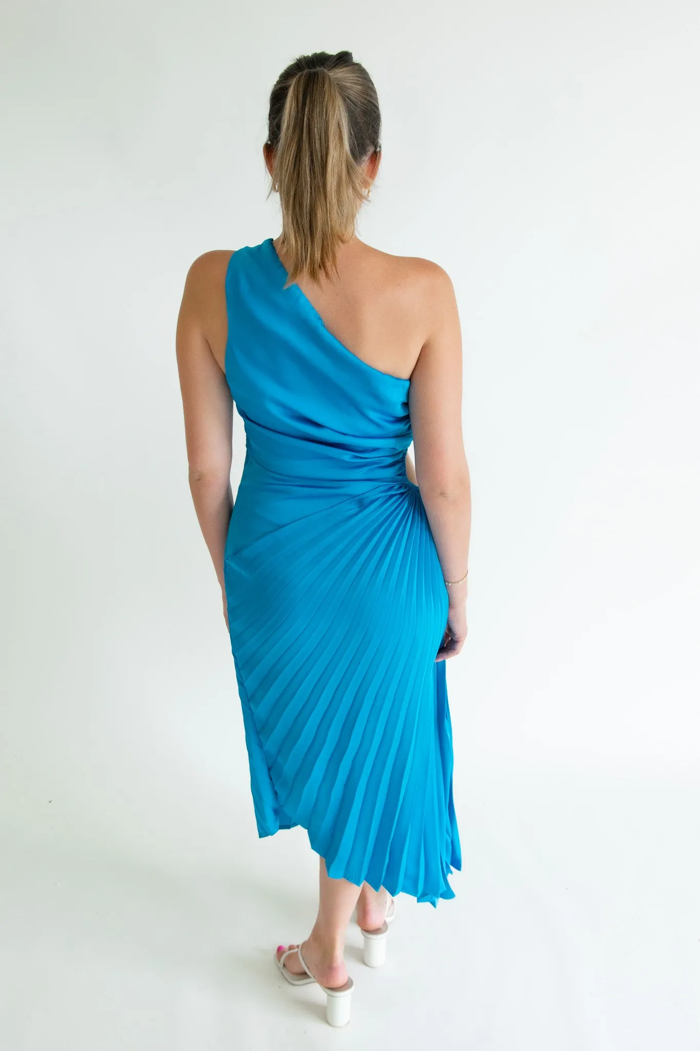 Davie Pleated Maxi Dress