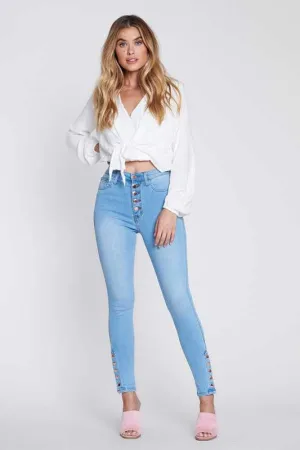 Deanna Ankle Snap Jeans Plus