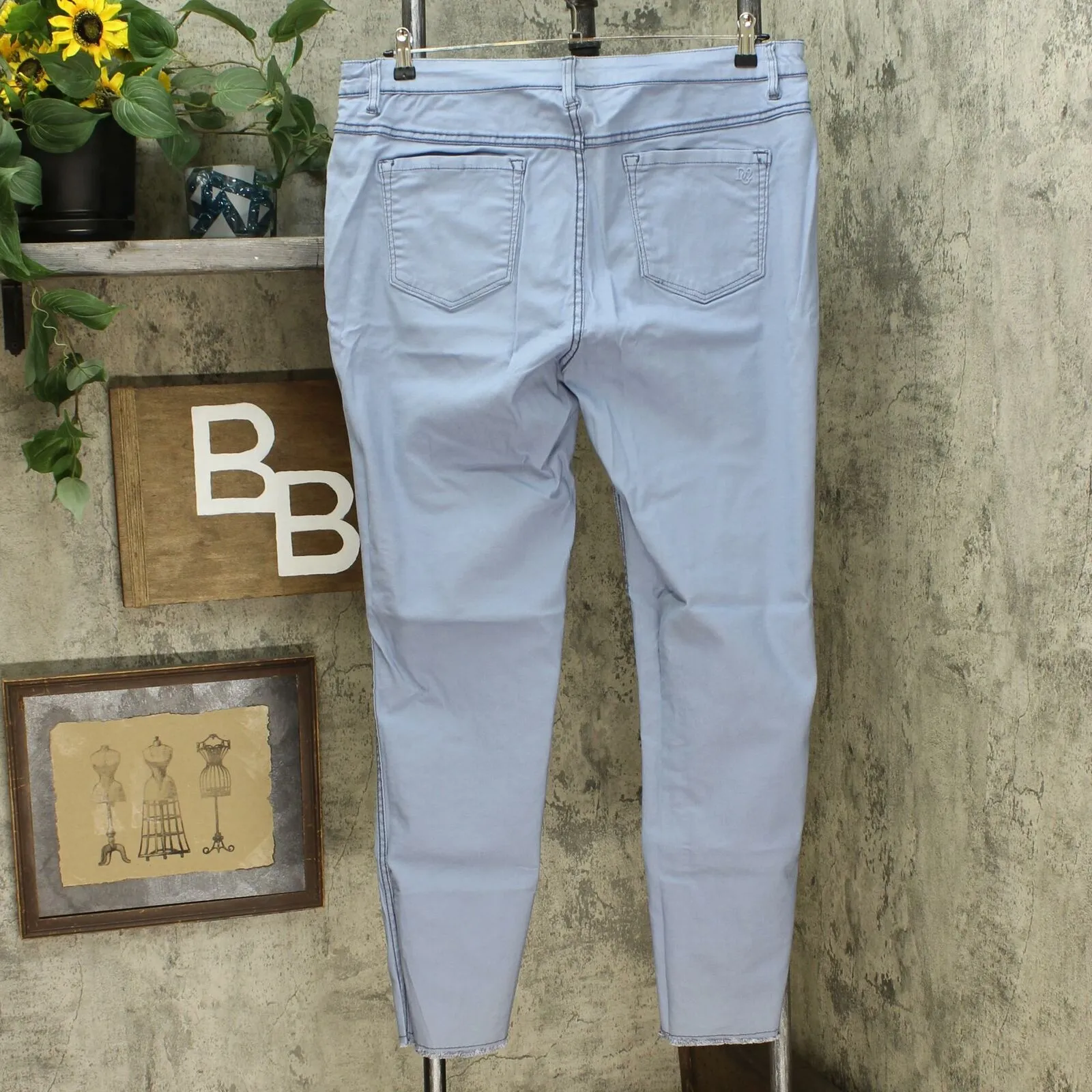 DG2 by Diane Gilman Women's Tall Reversible Twill Pull On Skinny Jeans