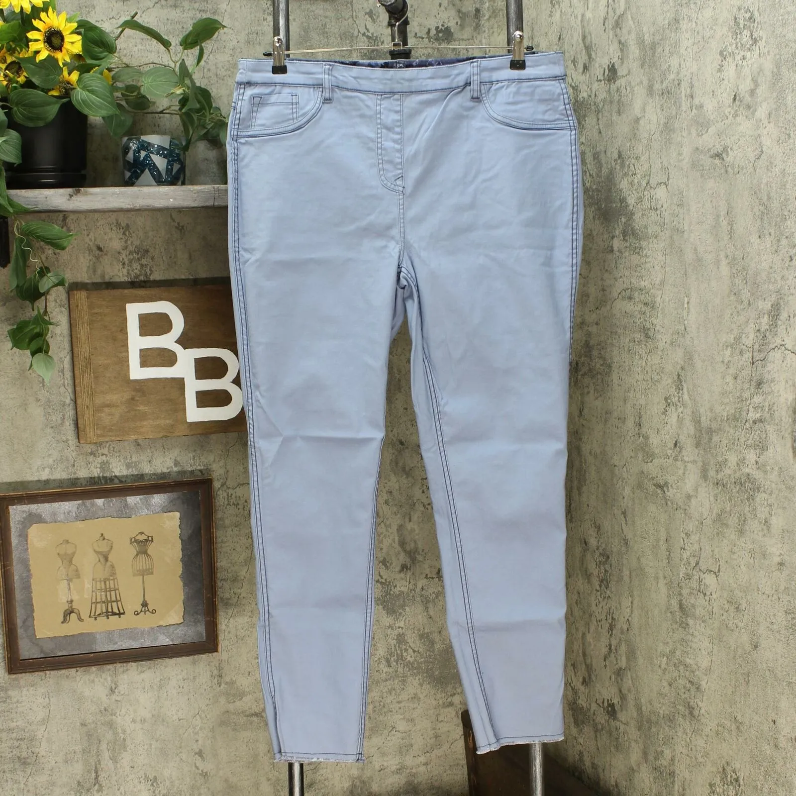 DG2 by Diane Gilman Women's Tall Reversible Twill Pull On Skinny Jeans