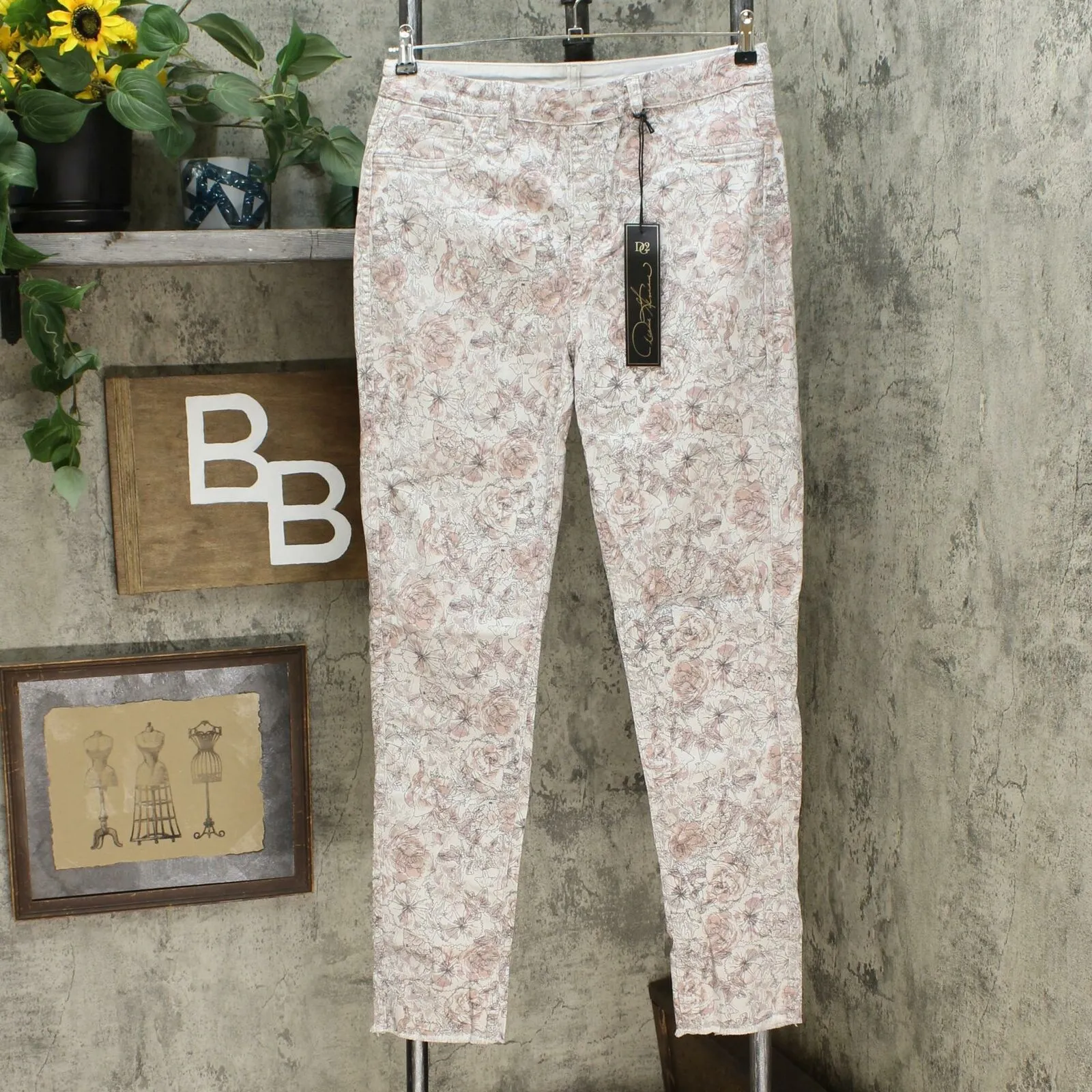 DG2 by Diane Gilman Women's Tall Reversible Twill Pull On Skinny Jeans