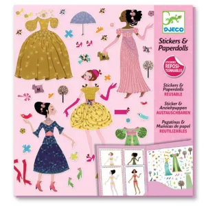 Djeco Dresses Through Seasons Stickers & Paper Dolls