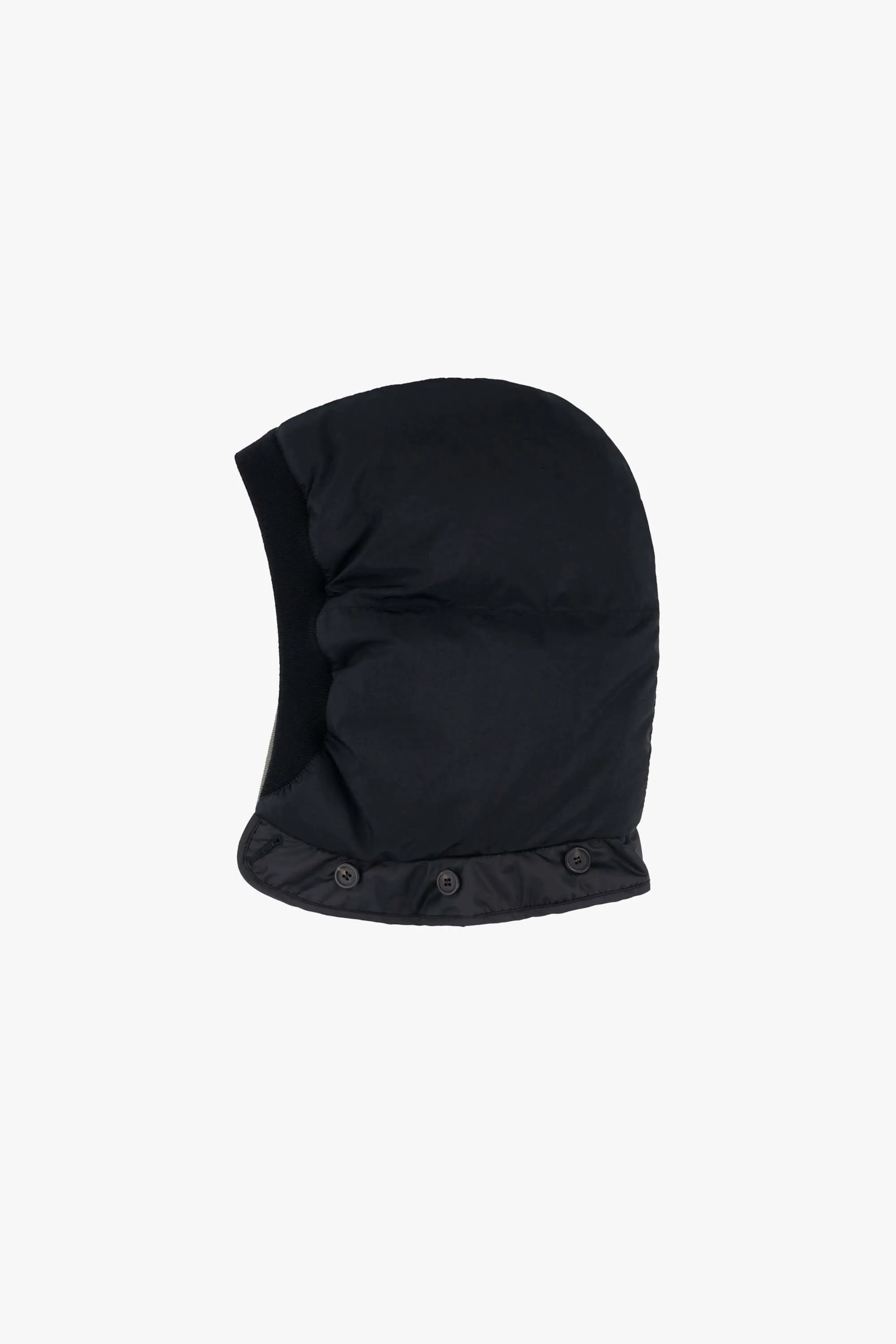 Down Close Fit Hood - Black / Moss
