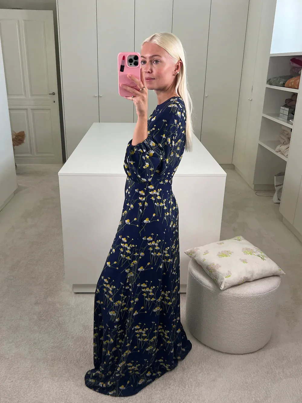 Dress Roxette - Pencil Daisies - Navy