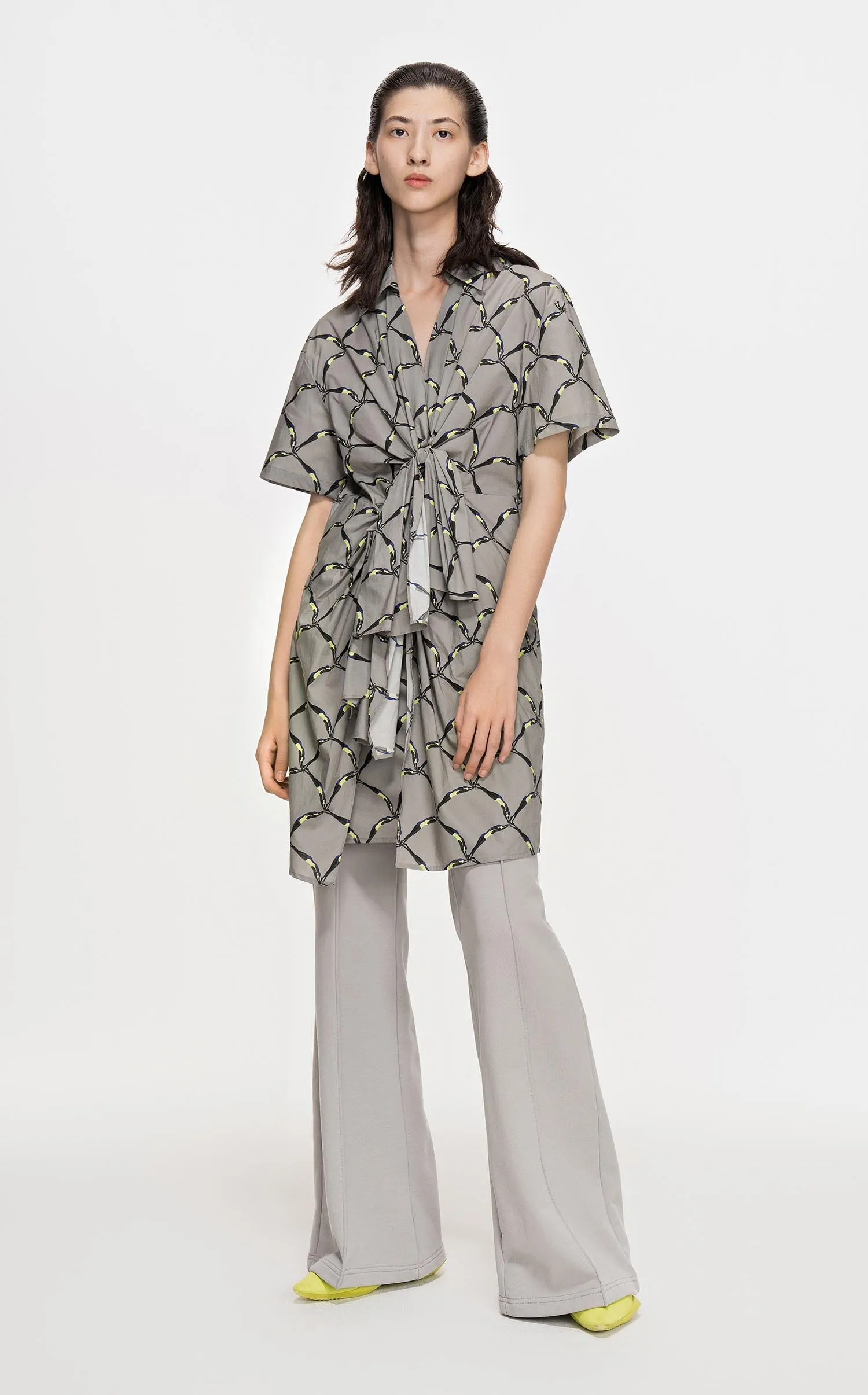 Dresses / JNBY Full Print Short Sleeve Dress (100% Cotton)