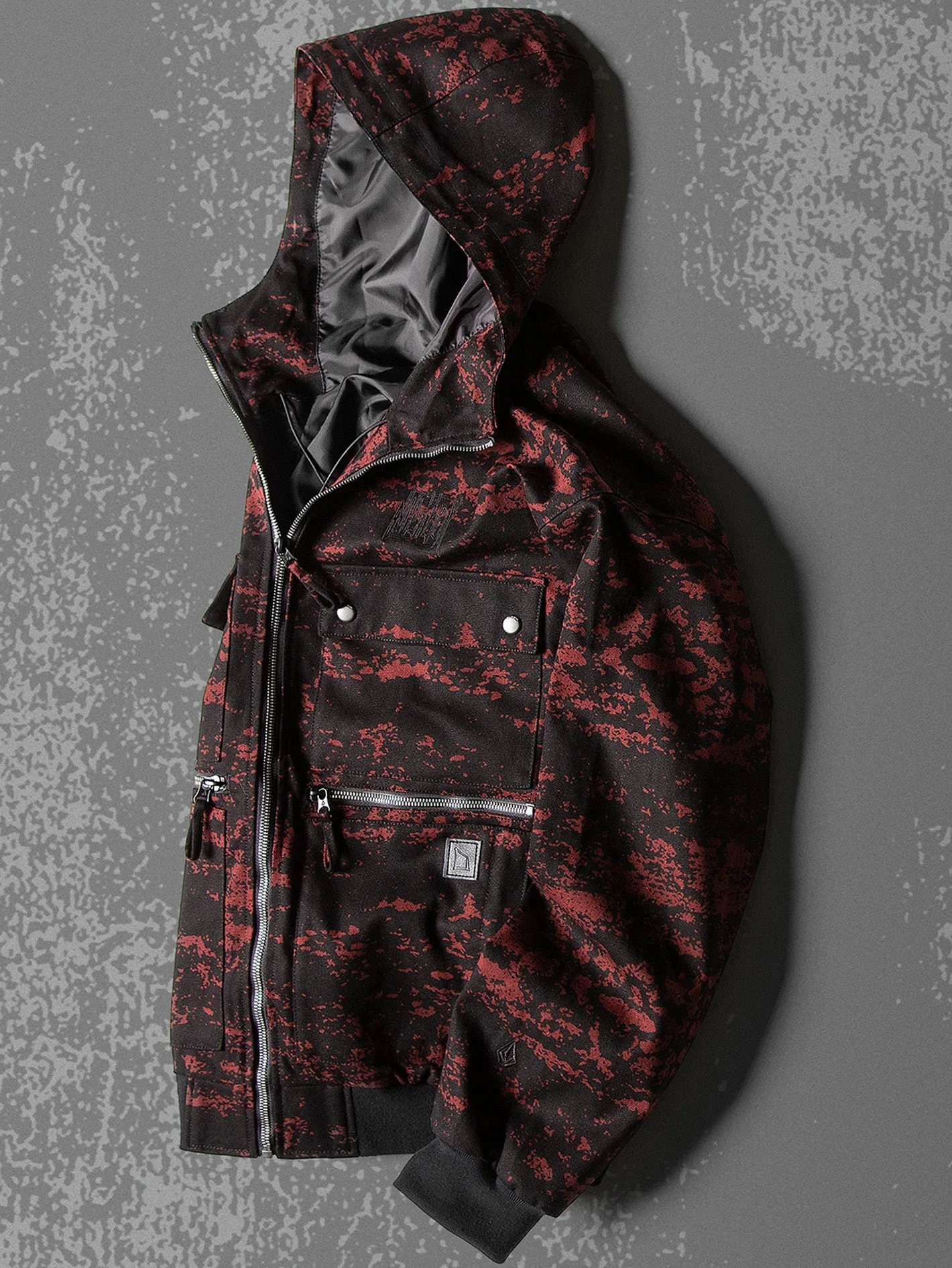 Dustbox Jacke - MAROON CAMO