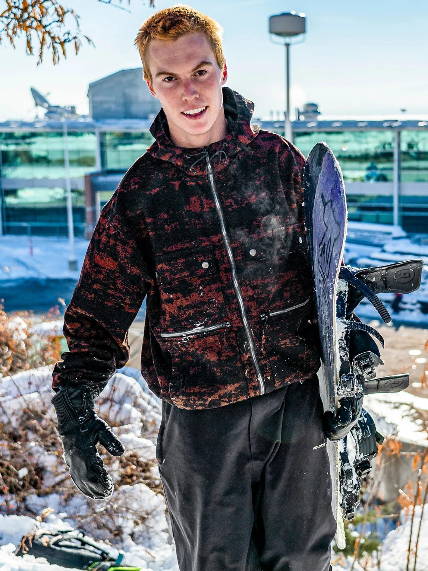 Dustbox Jacke - MAROON CAMO