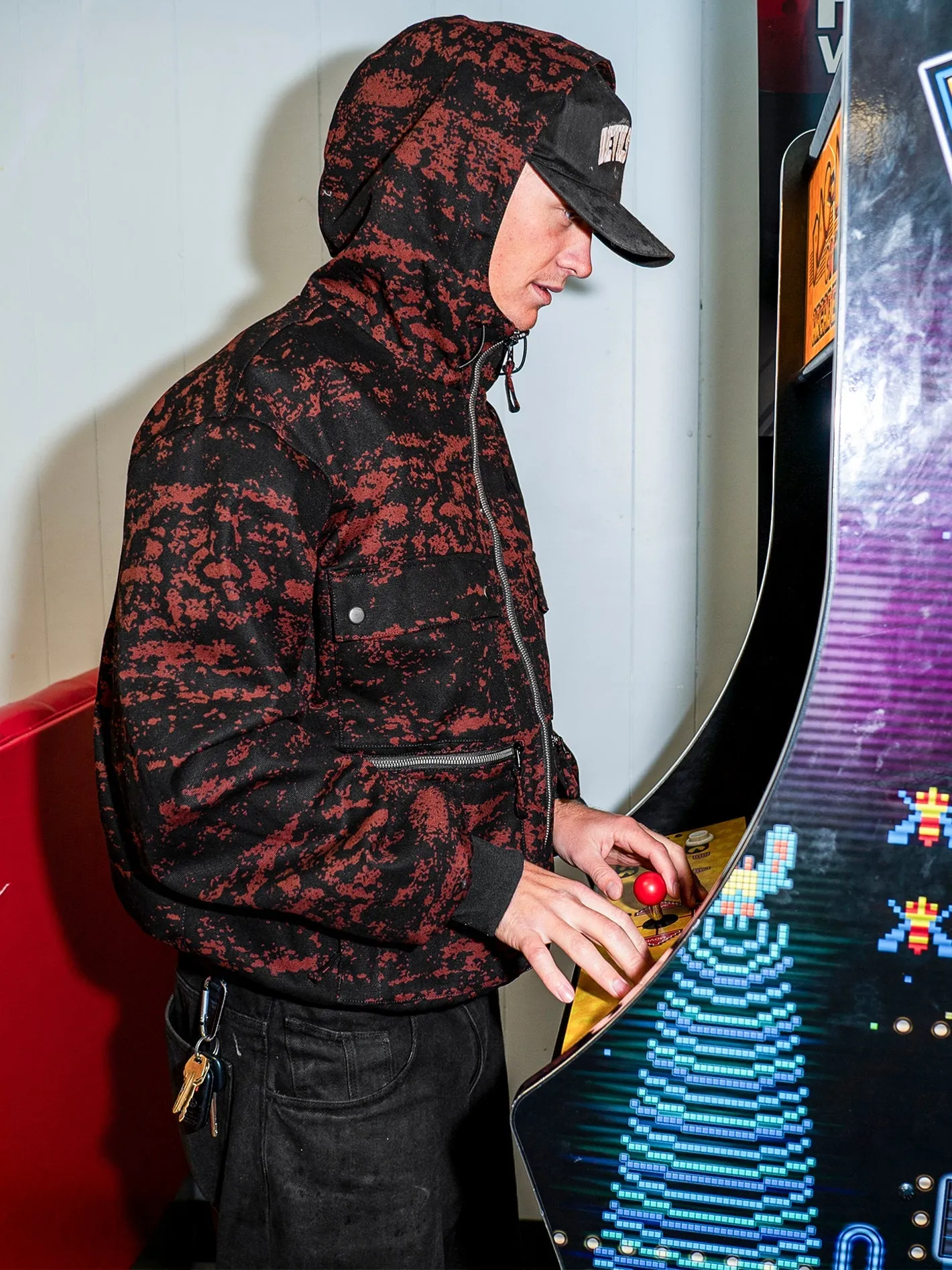 Dustbox Jacke - MAROON CAMO