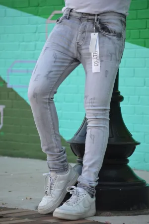 DZTR SUPER STRETCH DENIM SLIM FIT (GREY SERENE)