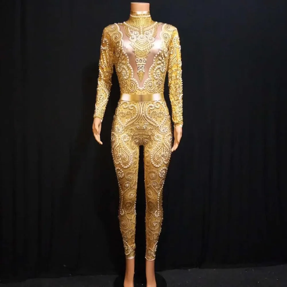Elegant Pearls  Jumpsuit