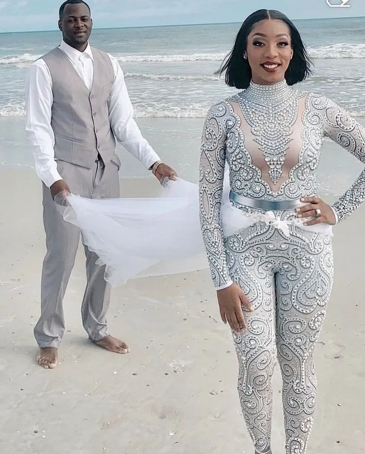 Elegant Pearls  Jumpsuit