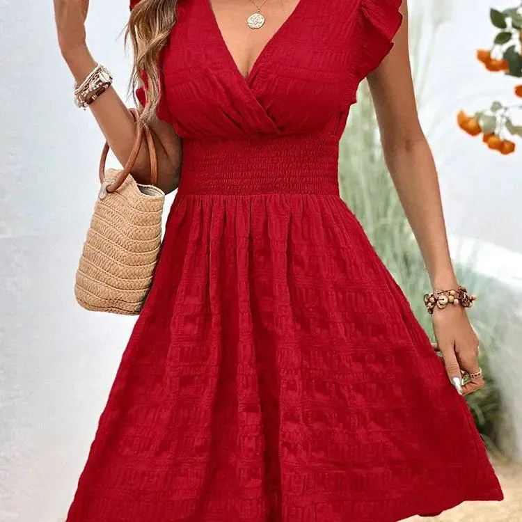 Elegant Short Dresses For Women Summer,Casual Holiday Beach Dress,Fashion Summer Dresses 2024,Summer Clothes Women 2024