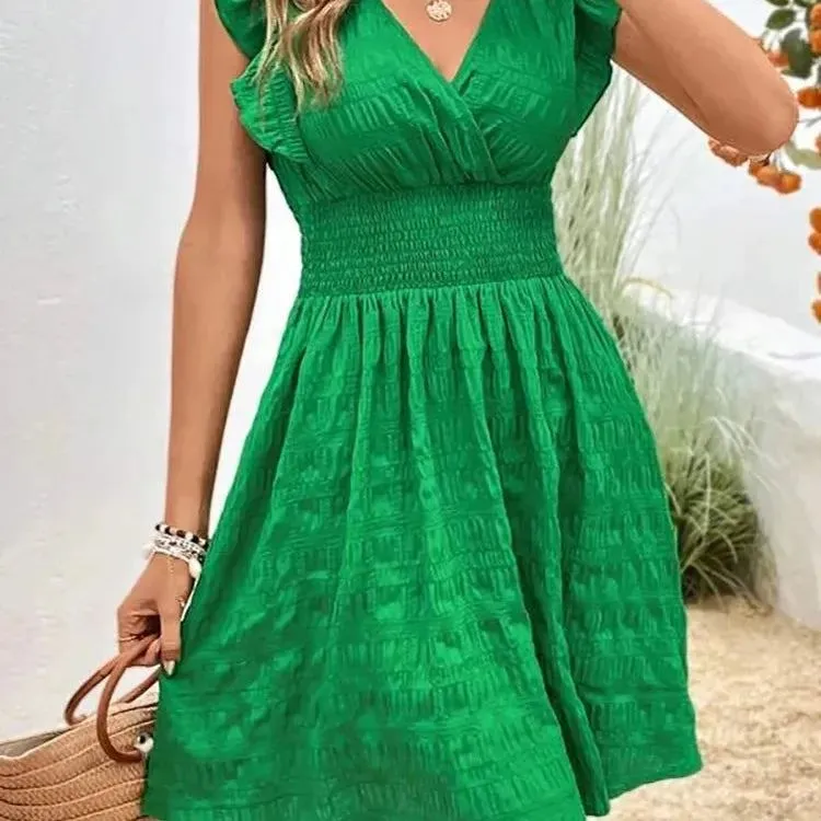 Elegant Short Dresses For Women Summer,Casual Holiday Beach Dress,Fashion Summer Dresses 2024,Summer Clothes Women 2024