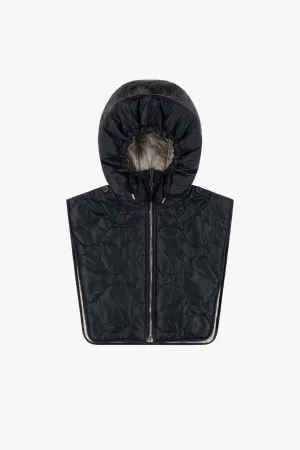 Elements Quilt Zip Hood - Black / Dove Grey