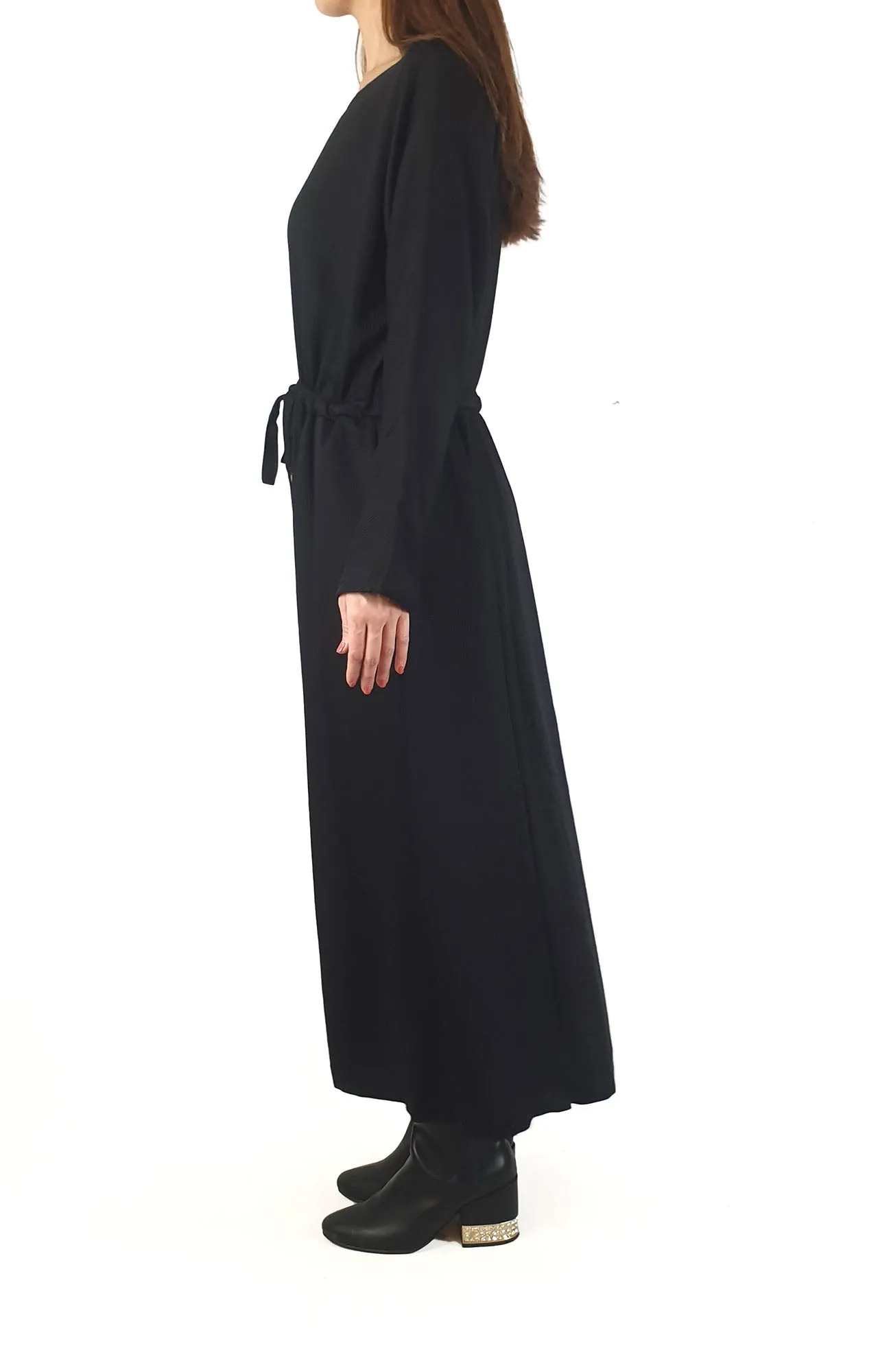 Elk black ribbed long sleeve "Sira" dress size 10 (as new, for sale on Elk website now!)