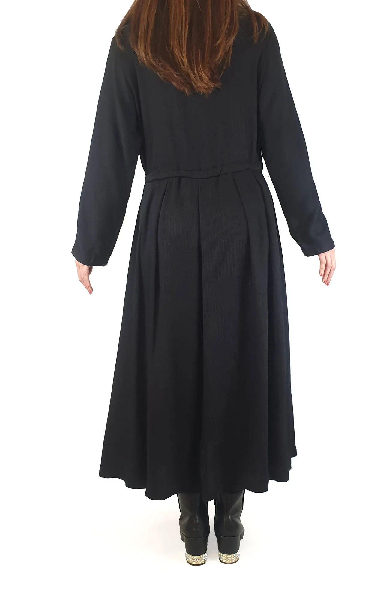Elk black ribbed long sleeve "Sira" dress size 10 (as new, for sale on Elk website now!)