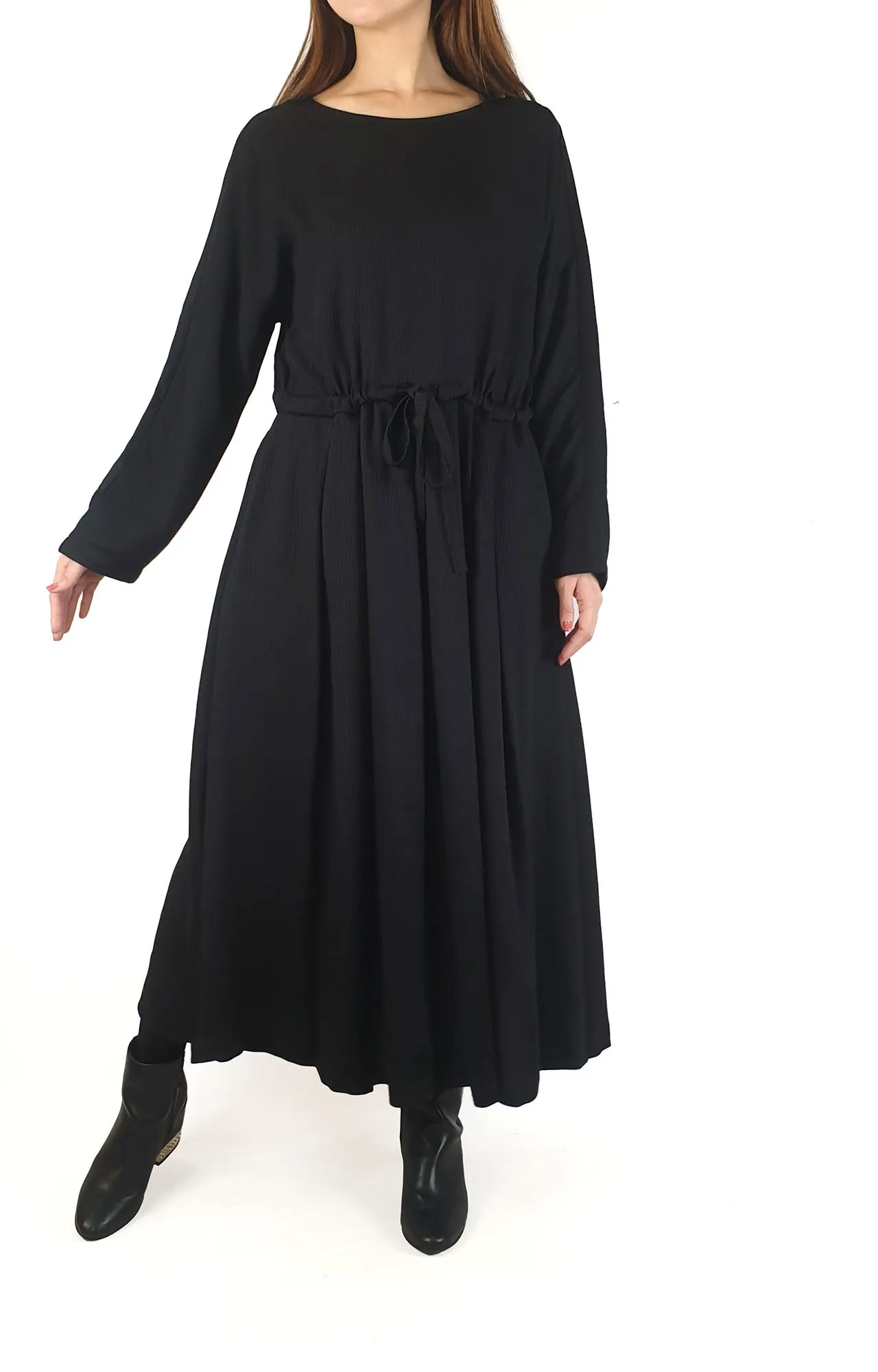 Elk black ribbed long sleeve "Sira" dress size 10 (as new, for sale on Elk website now!)