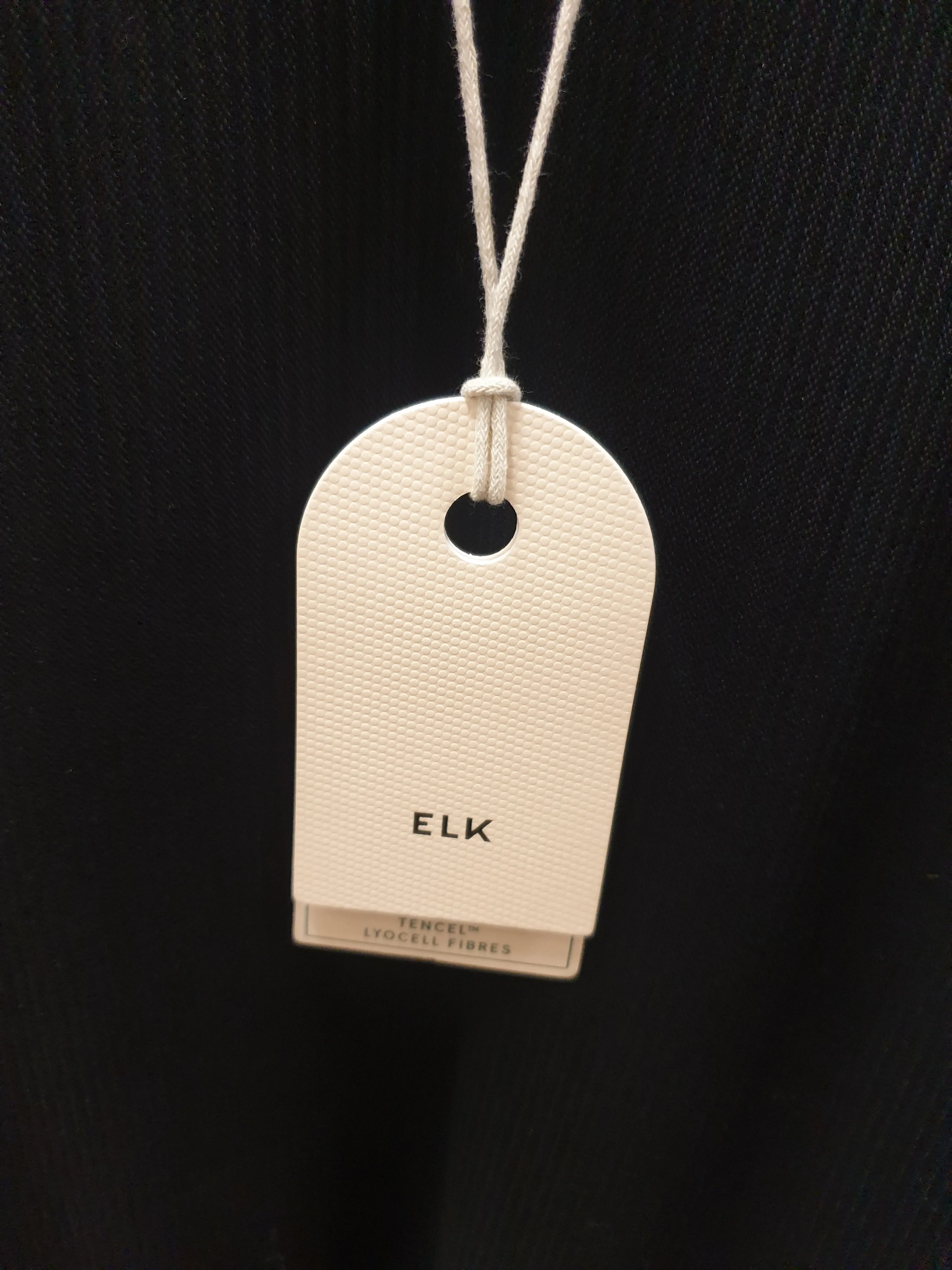 Elk black ribbed long sleeve "Sira" dress size 10 (as new, for sale on Elk website now!)