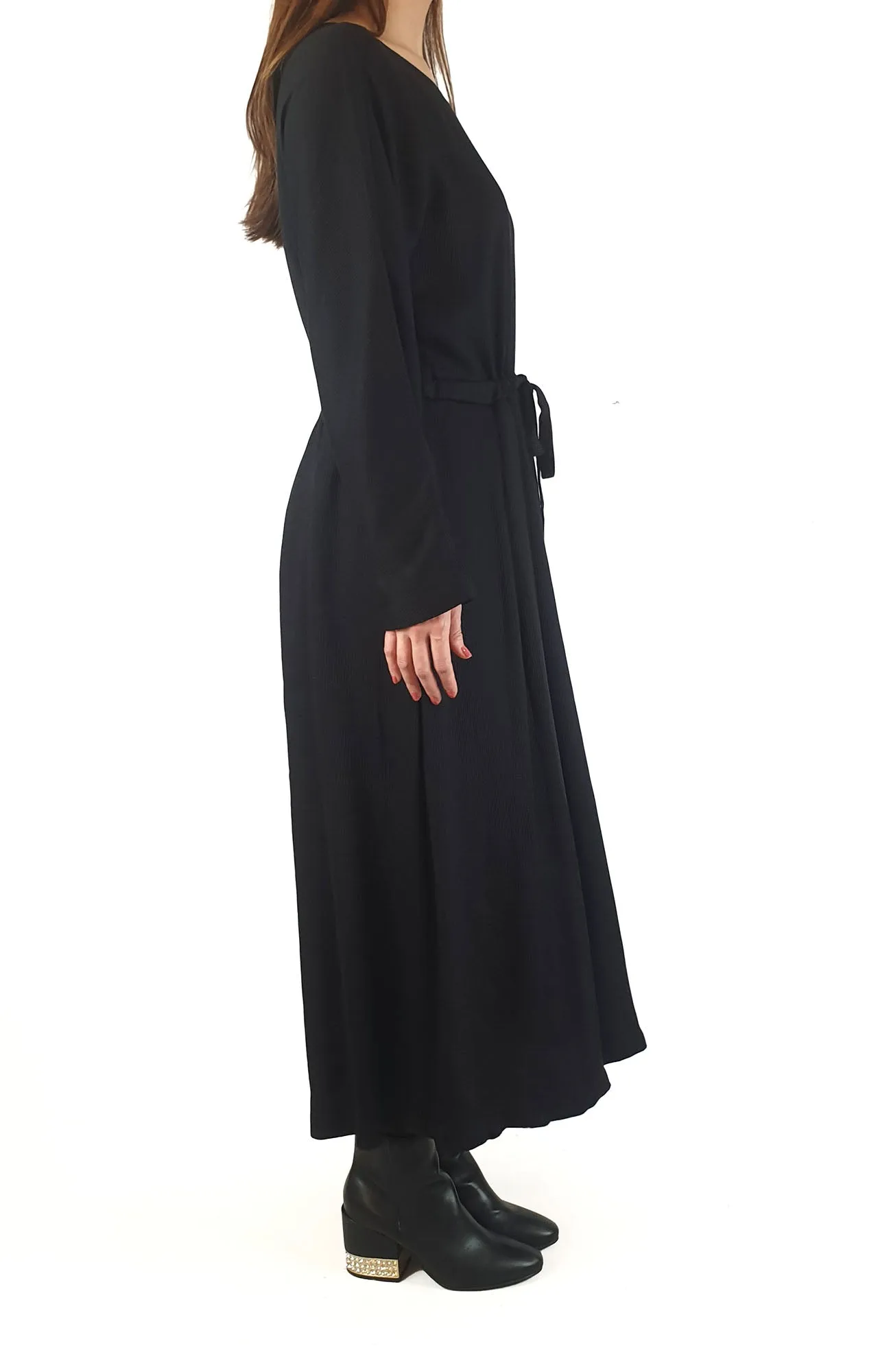 Elk black ribbed long sleeve "Sira" dress size 10 (as new, for sale on Elk website now!)