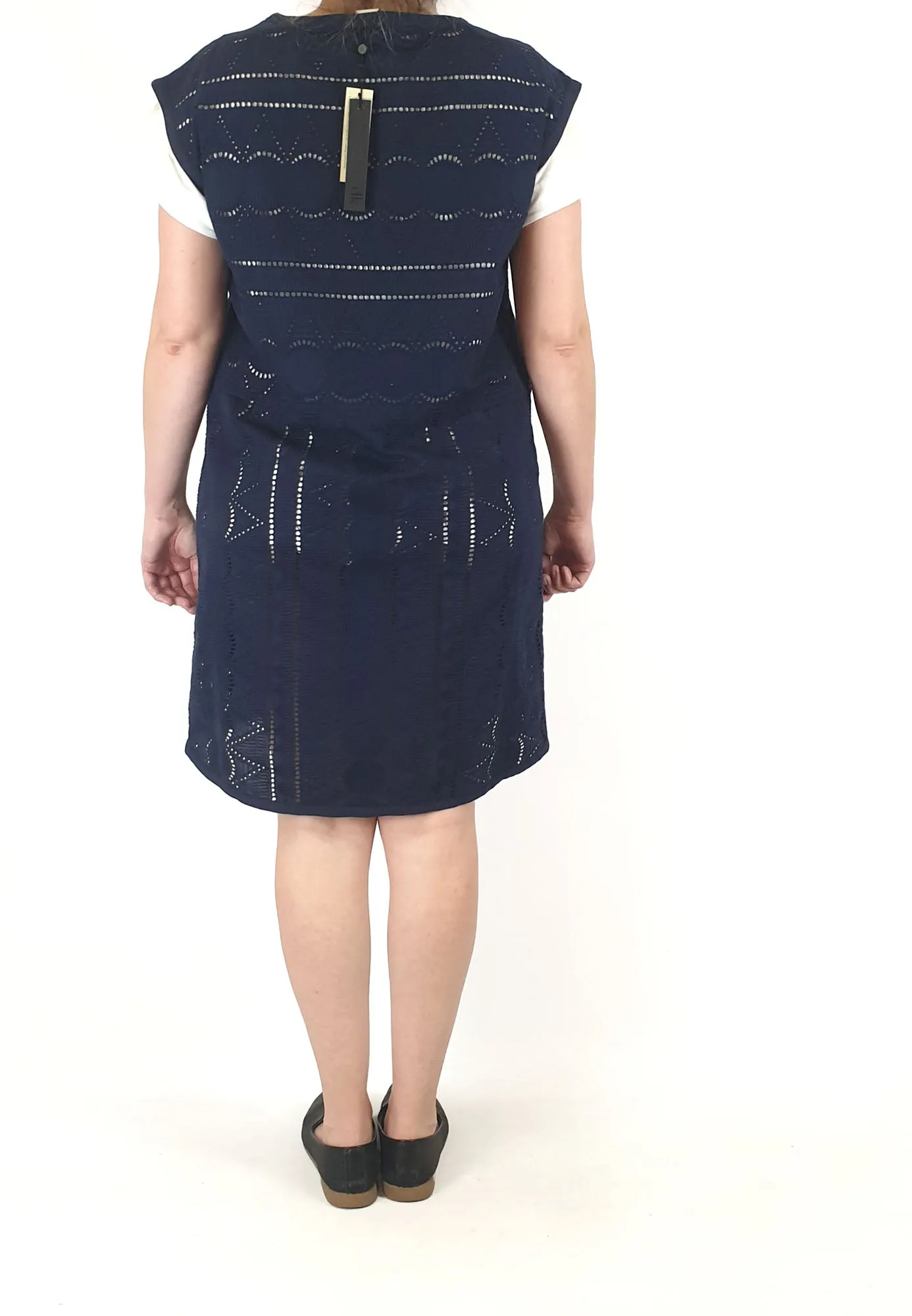 Elk navy cotton dress size 14