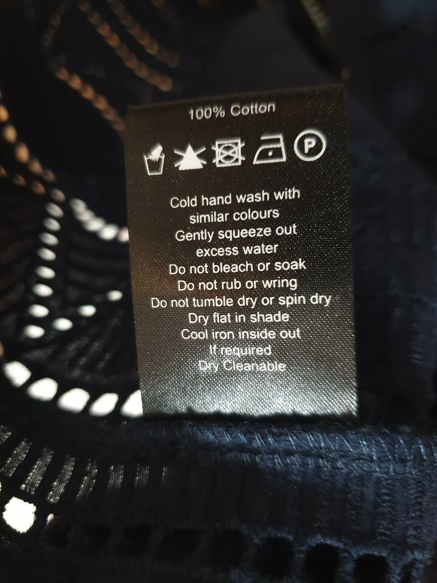 Elk navy cotton dress size 14