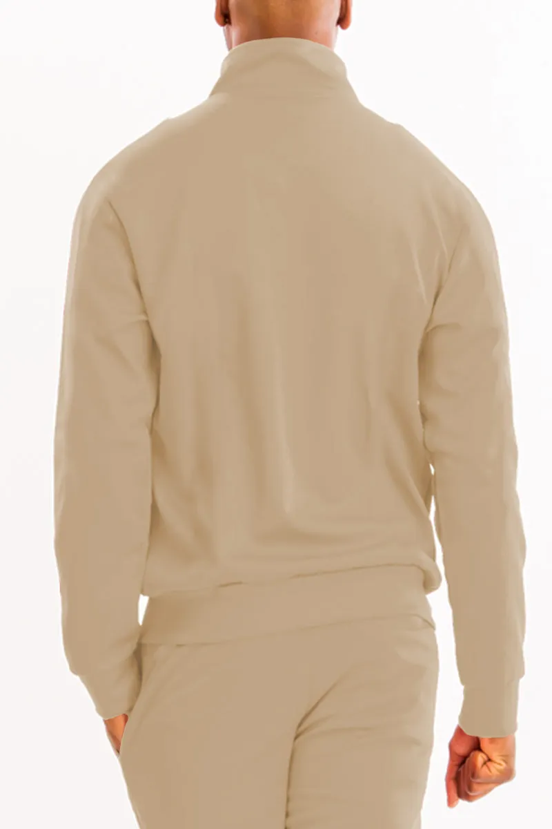 Essential Basic Plain Solid Track Jacket