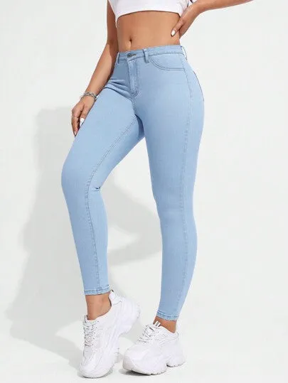 Essnce Slant Pocket Skinny Jeans | Sleek & Comfortable Fit