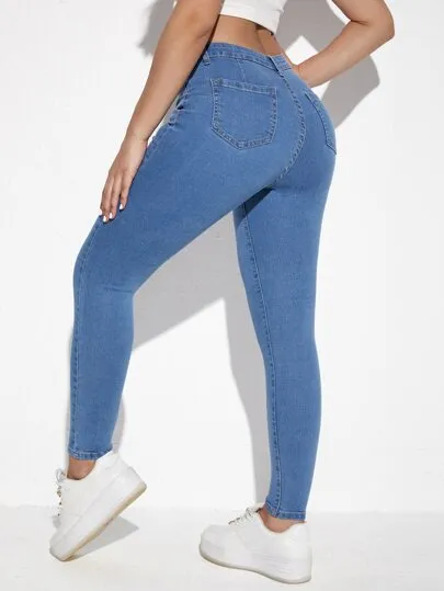 Essnce Slant Pocket Skinny Jeans | Sleek & Comfortable Fit
