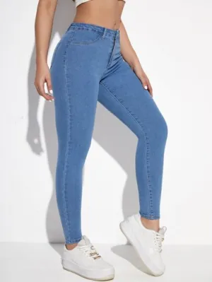 Essnce Slant Pocket Skinny Jeans | Sleek & Comfortable Fit
