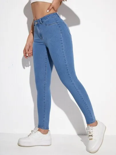 Essnce Slant Pocket Skinny Jeans | Sleek & Comfortable Fit