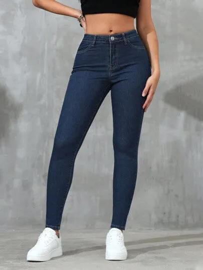 Essnce Slant Pocket Skinny Jeans | Sleek & Comfortable Fit