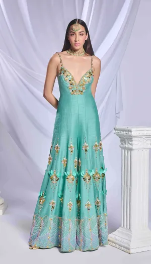 Fairy teal green jumpsuit