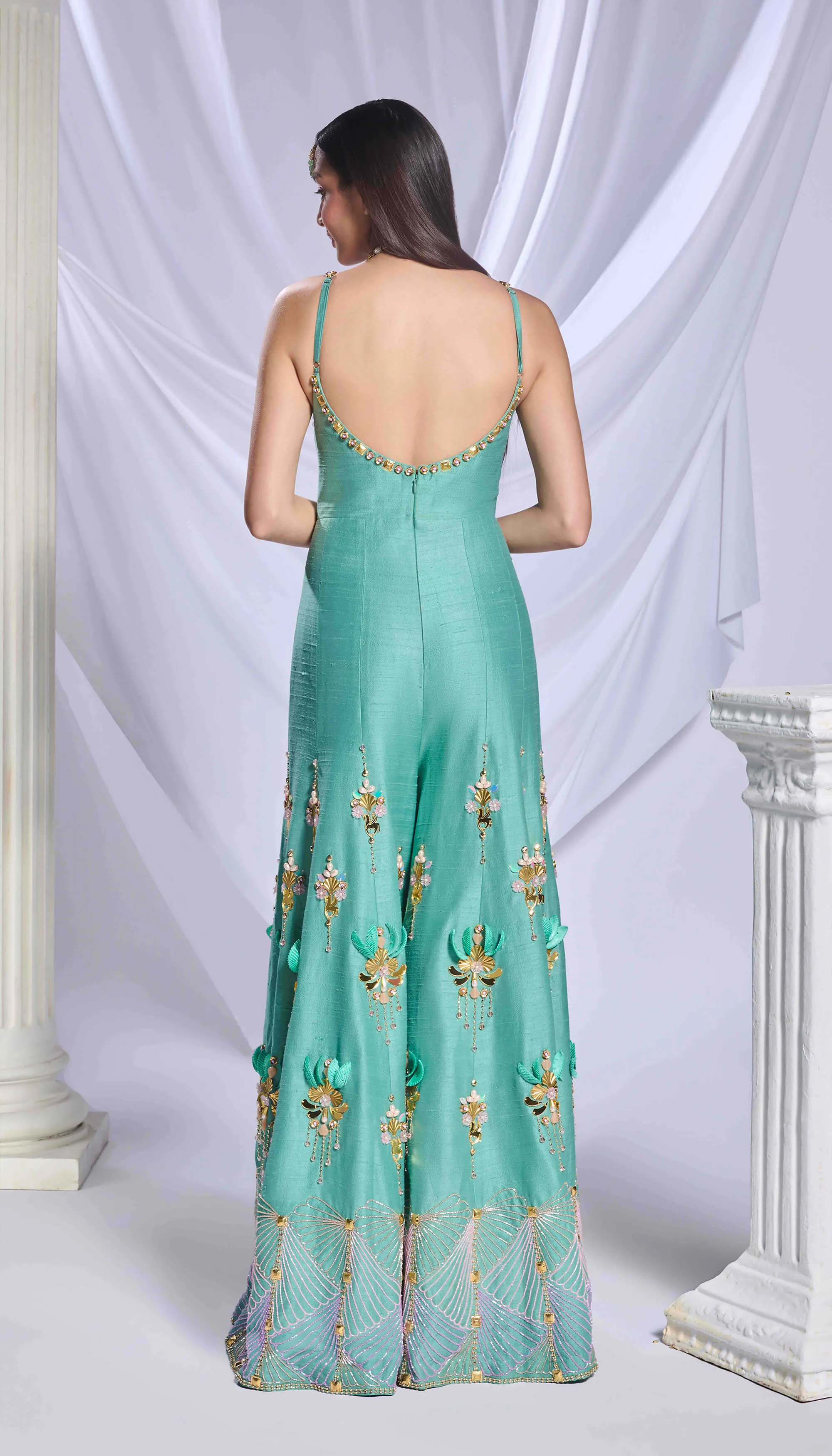Fairy teal green jumpsuit