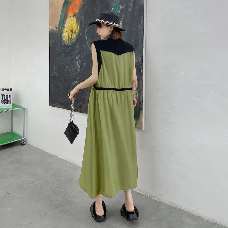 Fashion Summer Sleeveless Long Shirts Dresses