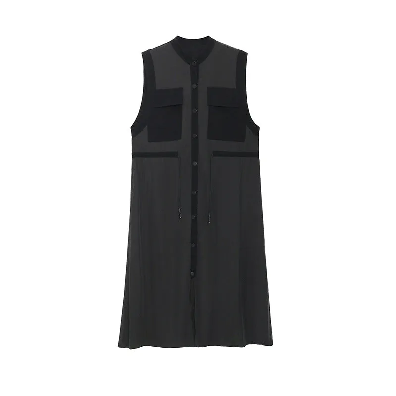Fashion Summer Sleeveless Long Shirts Dresses