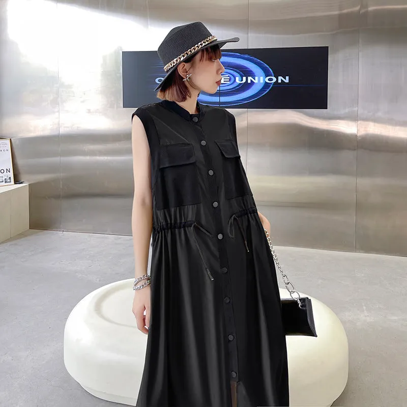 Fashion Summer Sleeveless Long Shirts Dresses