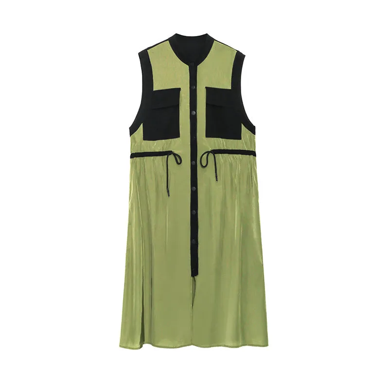 Fashion Summer Sleeveless Long Shirts Dresses