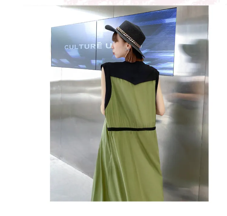 Fashion Summer Sleeveless Long Shirts Dresses
