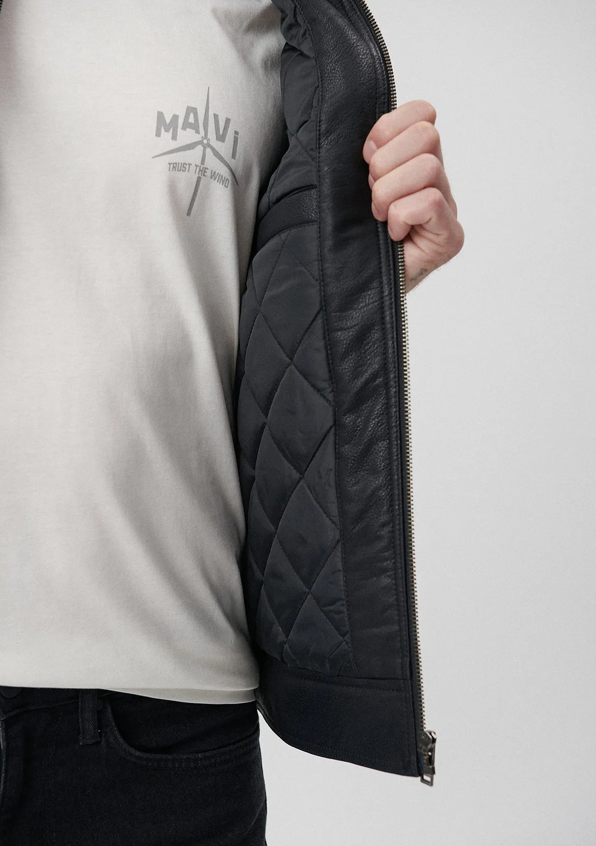 Faux Leather Black Jacket