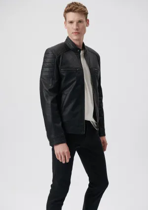 Faux Leather Black Jacket