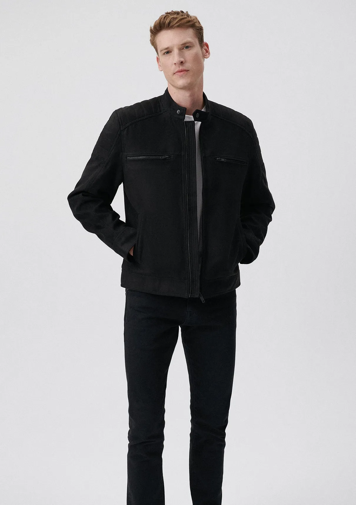 Faux Suede Black Jacket