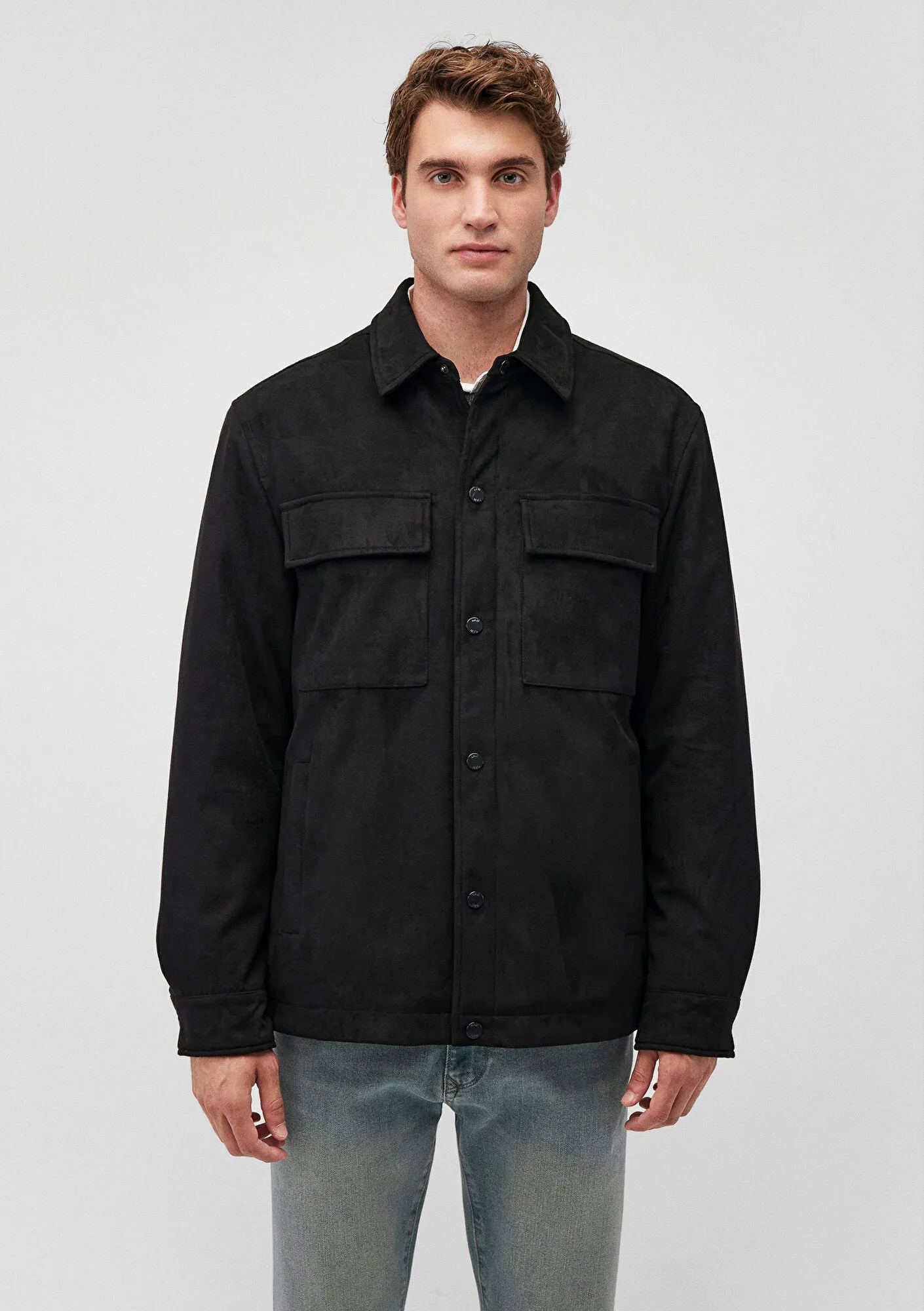Faux Suede Black Jacket