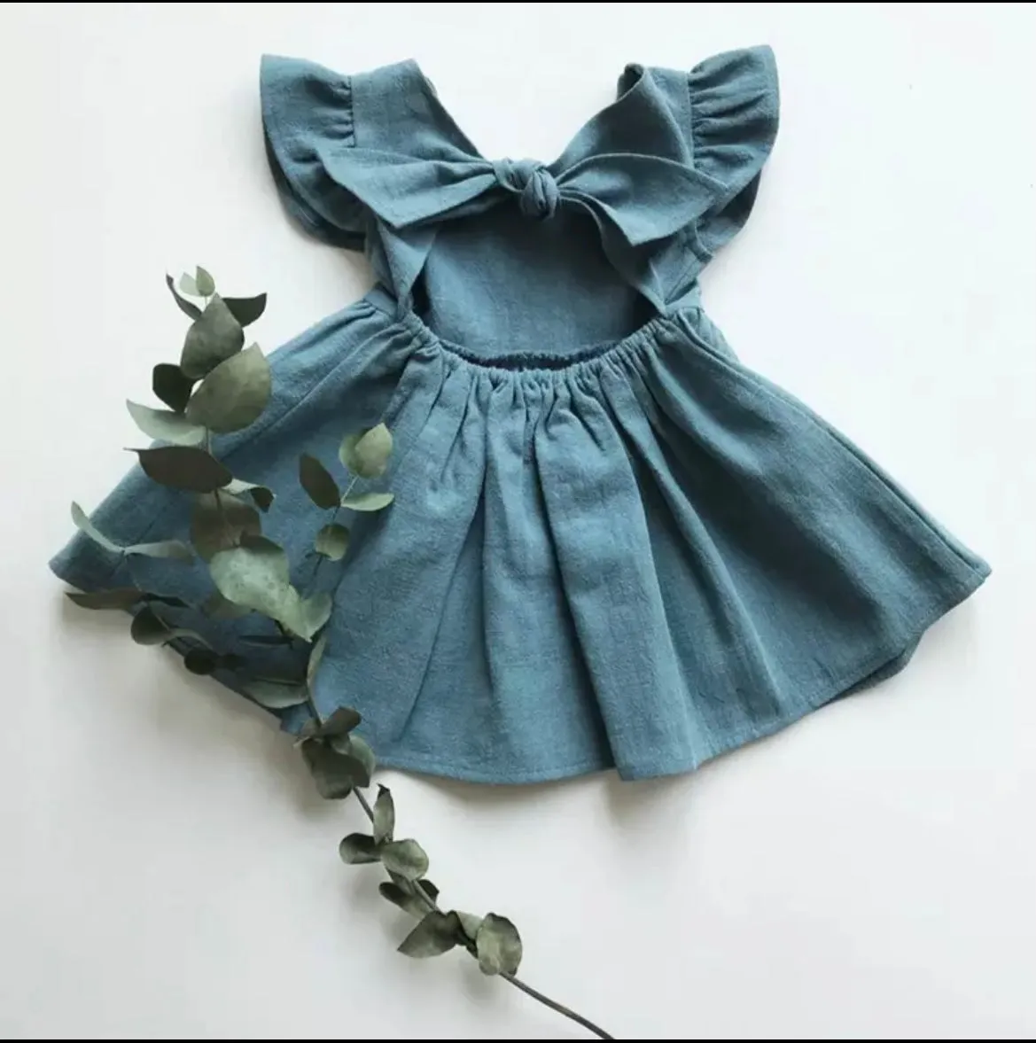 Flare Open tie back dress