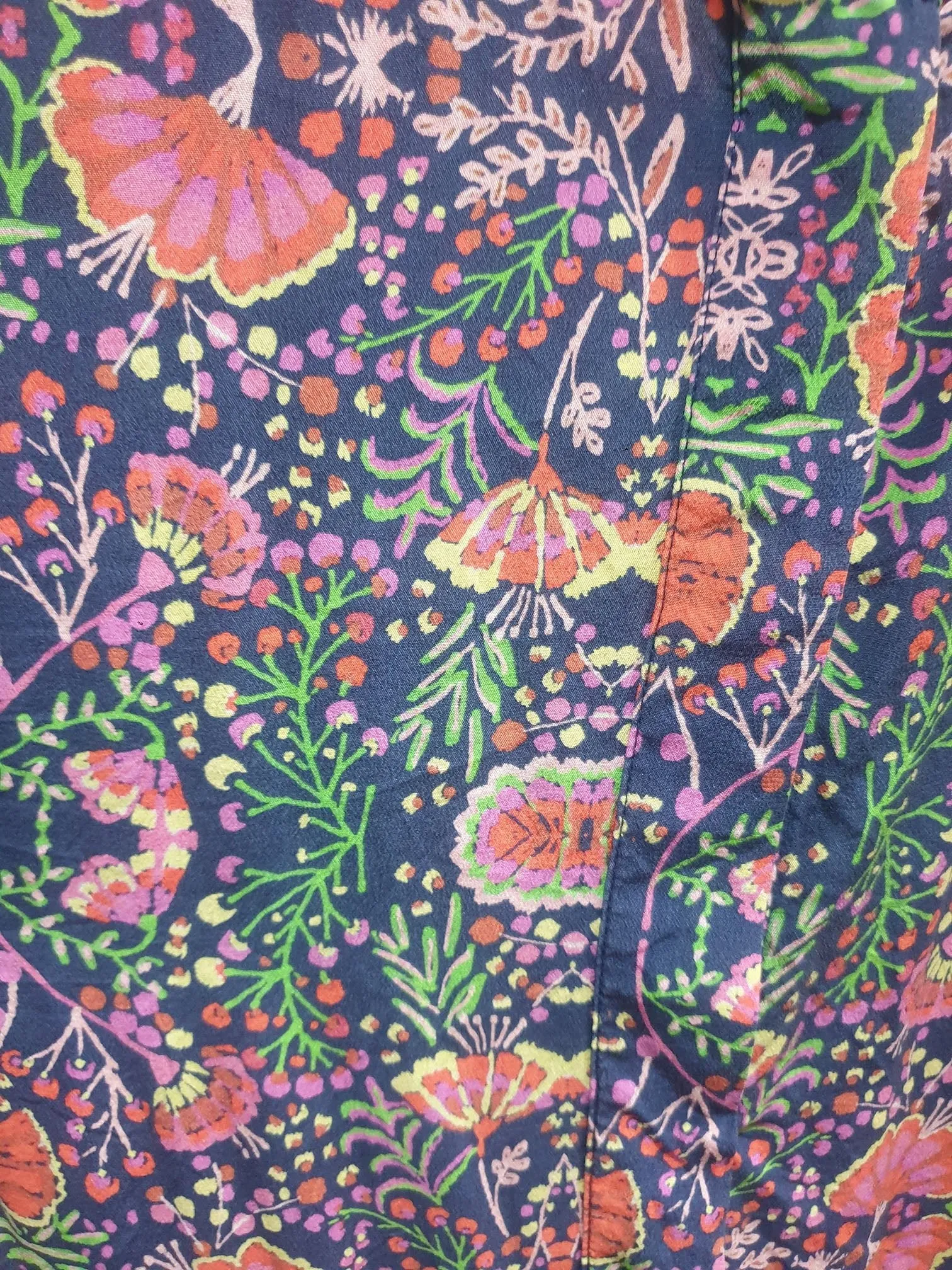 Floral silk dress size 10